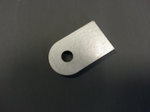 Stahl Anschweisslasche 50x30x5mm Bohrung Ø 9mm
