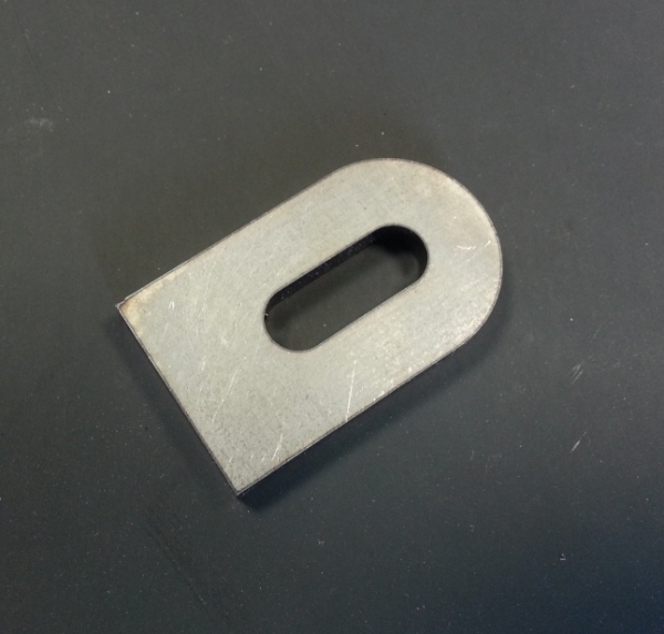 Stahl Anschweisslasche 50x30x5mm Langloch 9x25mm