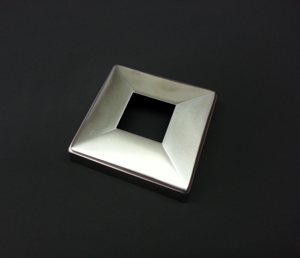 Rosette für Quadrat-Rohr 40x40mm V2A