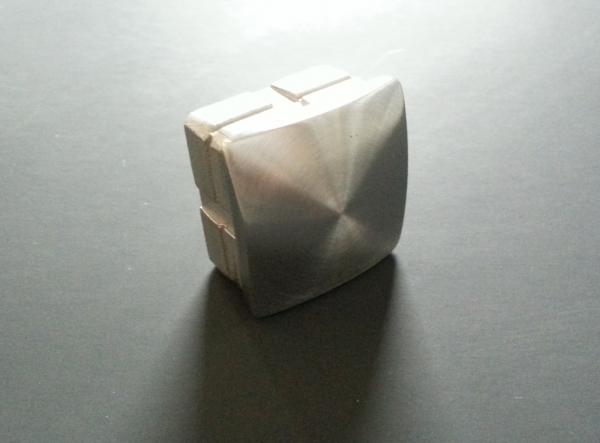Quadratstopfen gewölbt 40 x 40mm